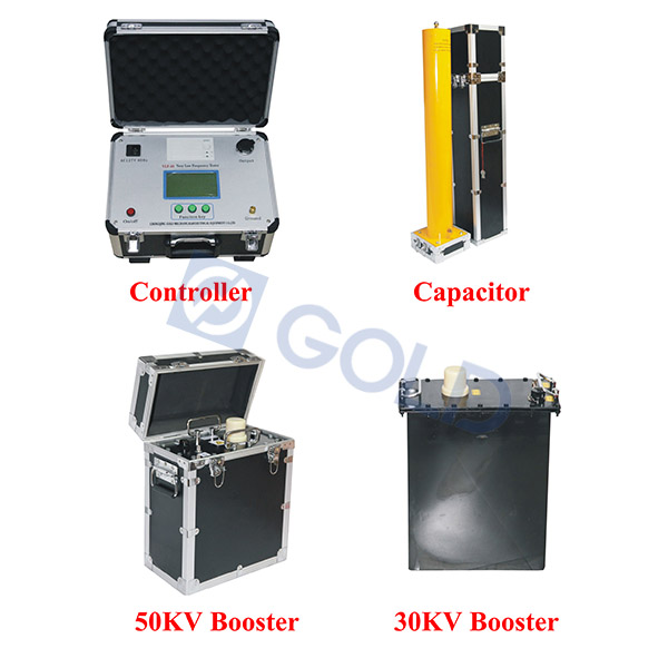 Mfululizo wa VLF 0.02Hz 30KV, 50kV, 60kV, 80kV nguvu ya cable ya chini sana frequency VLF AC HIPOT tester