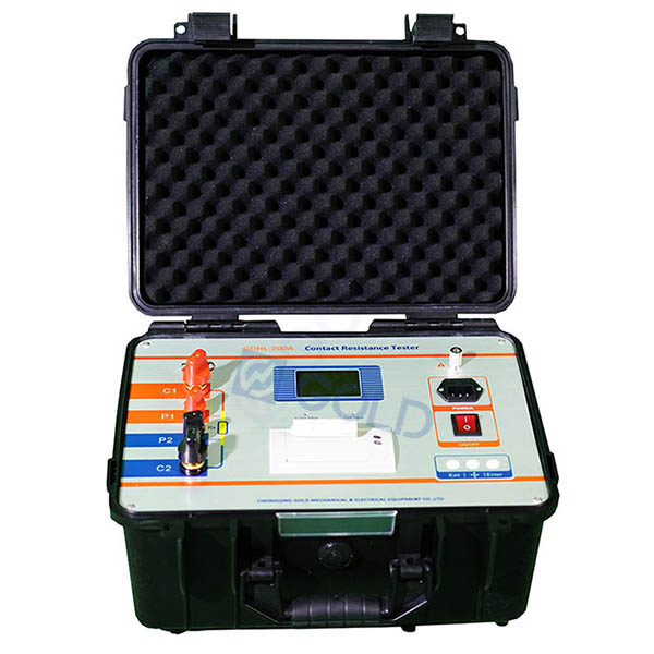 GDHL 100A, 200A, 400A Circuit Breaker Mawasiliano Resistance Tester, Tester Resistance Resistance Tester