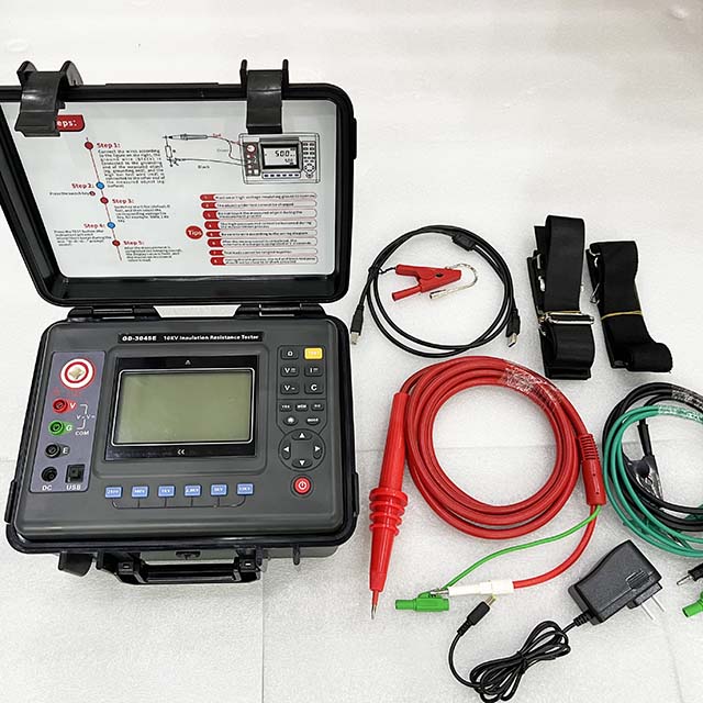 Mtihani wa GD-3045E Transformer Polarization Index 5KV 10KV Upinzani wa Insulation Meter Megohmmeter 