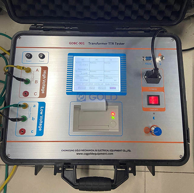 GDBC-901 Transformer TTR Tester tayari kwa usafirishaji